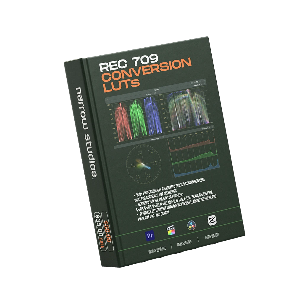 REC 709 conversion LUTs